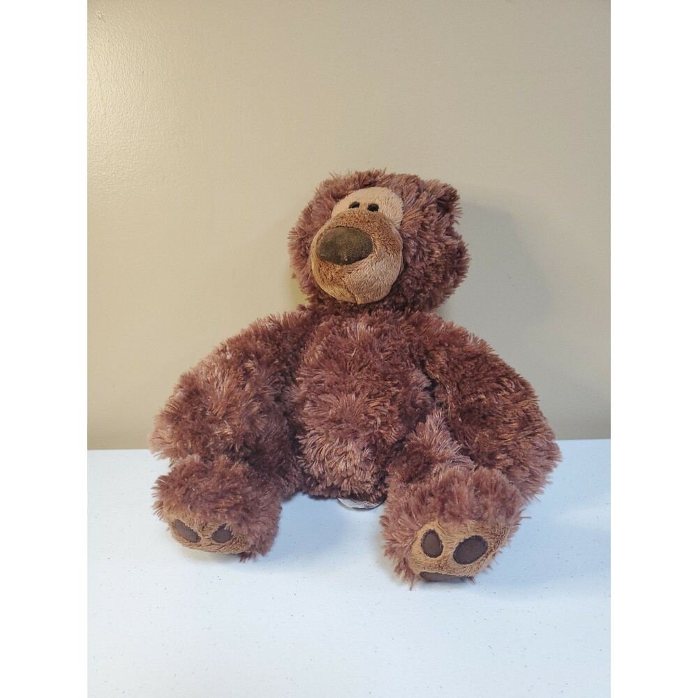 GUND Philbin Teddy Bear Dark Brown 9" Sitting, 12" Tall Plush Stuffed Animal